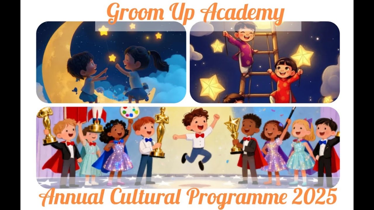 Chanda Chamke Cham Cham II kids dance performance II Groom Up Academy ll 2025 Annual Function