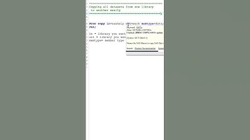 Copying all datasets from one SAS library to another easily.