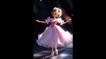 Cute 3D Doll Dancing in Her Sparkly Pink Dress! ✨💖 #shorts