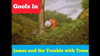 Goofs In James And The Trouble With Trees