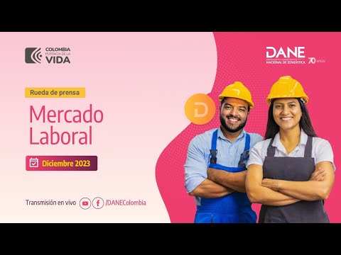 Rueda de prensa Mercado laboral enero - diciembre de 2023