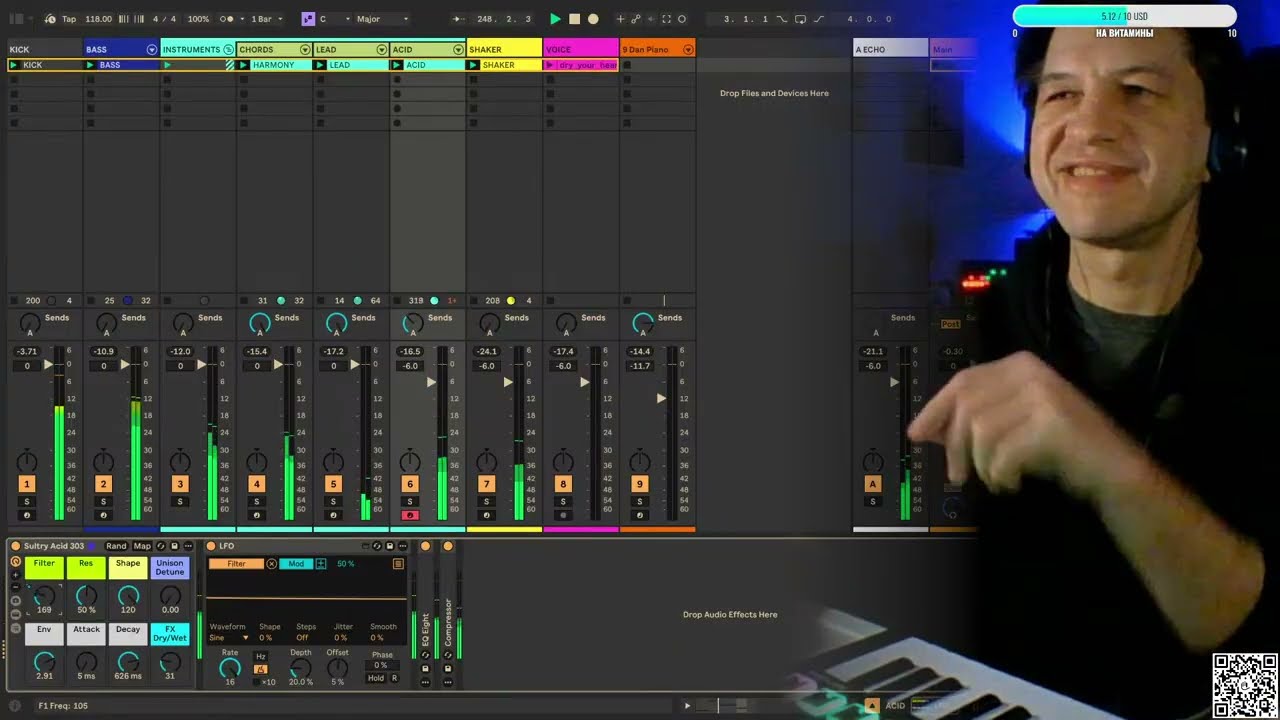 Музыкальный стрим с Ableton Live (26.01.2026)