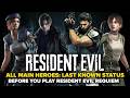 Resident Evil All Main Heroes: Their Last Known Status - Before You Start Resident Evil Requiem