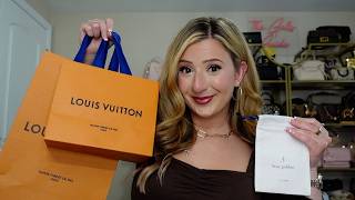 HUGE SHOPPING HAUL: Unboxing Louis Vuitton new items, Aritzia, & Linjer! ❤️🩷🧡💛