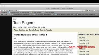 Developing Themes For WordPress: Part 7