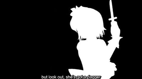 Bad Apple but the lyrics are describing what happens in the video