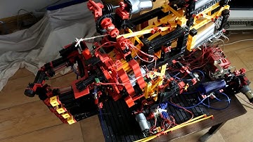 fischertechnik pneumatic "hand" episode 189: wrist, sensor, ftdiagnose, Python, reconstruction