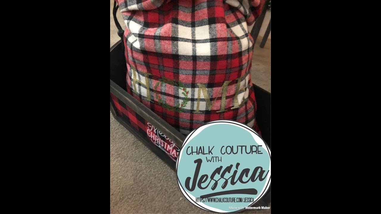 Chalk Couture Home & Wreath on Buffalo Plaid Bag YouTube