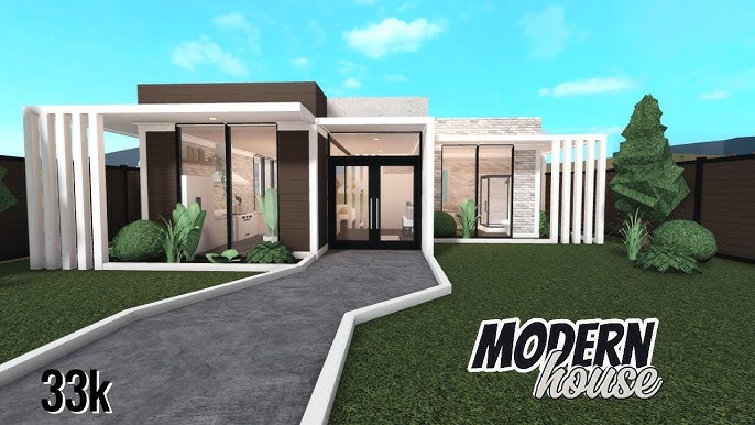 BLOXBURG - CASA MODERNA AESTHETIC SOFT CONTEMPORÂNEA *NÃO PRECISA DE  GAMEPASS* *Speedbuild* - ROBLOX 