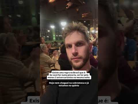 Tem sempre algum aniversariante nas pizzarias