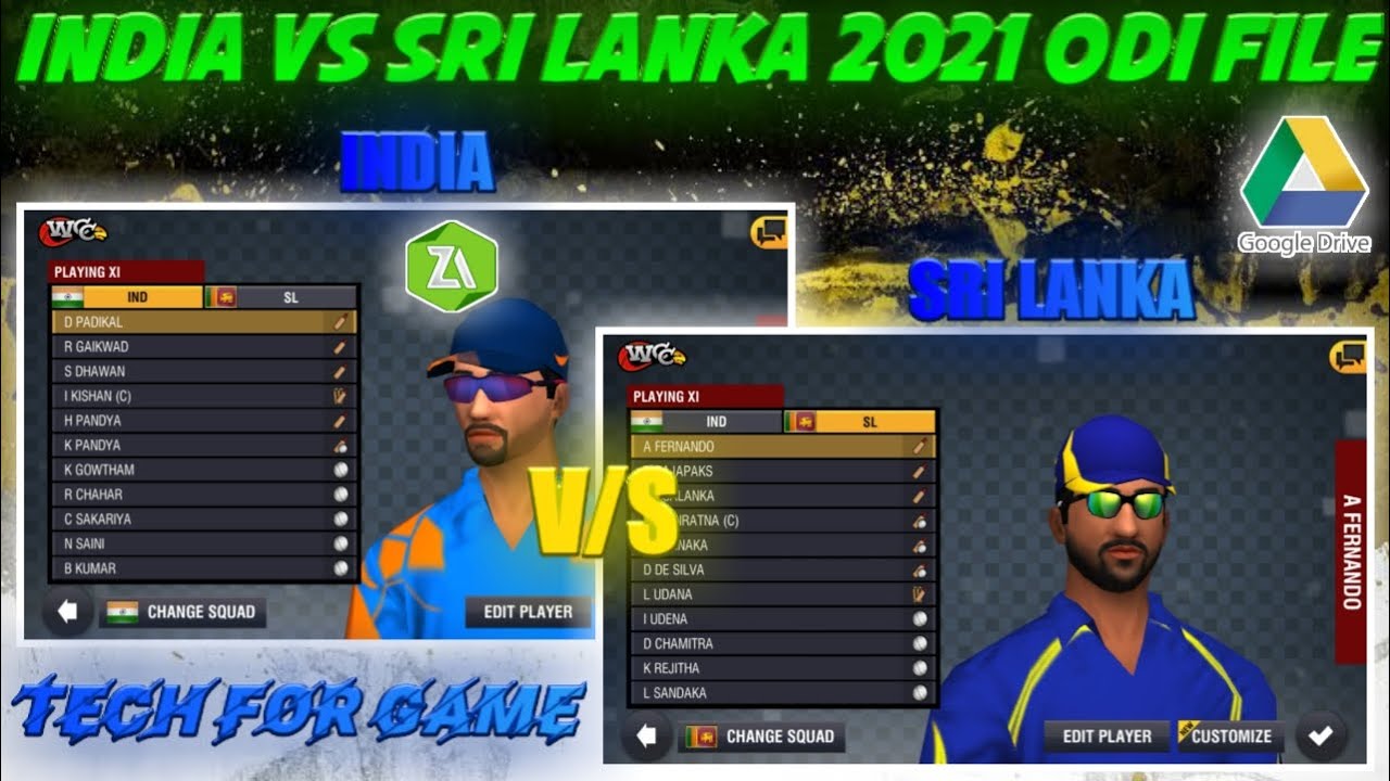 India Vs Sri Lanka Odi File In Wcc2 By Tech For Game
