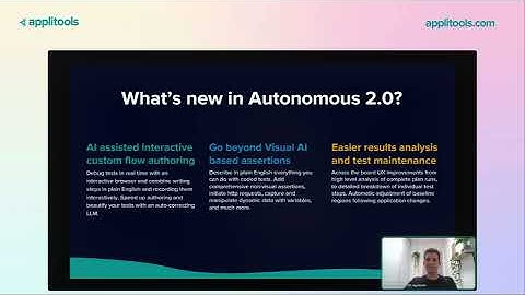 Applitools Autonomous 2.0 with AI-Assisted Interactive Test Authoring and More