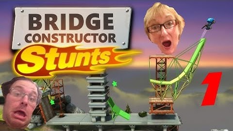 Bridge Constructor Stunts Part 1 - Gaming With Mom - Rolling