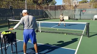 Pickleball middle attack 2 with Peter Huang