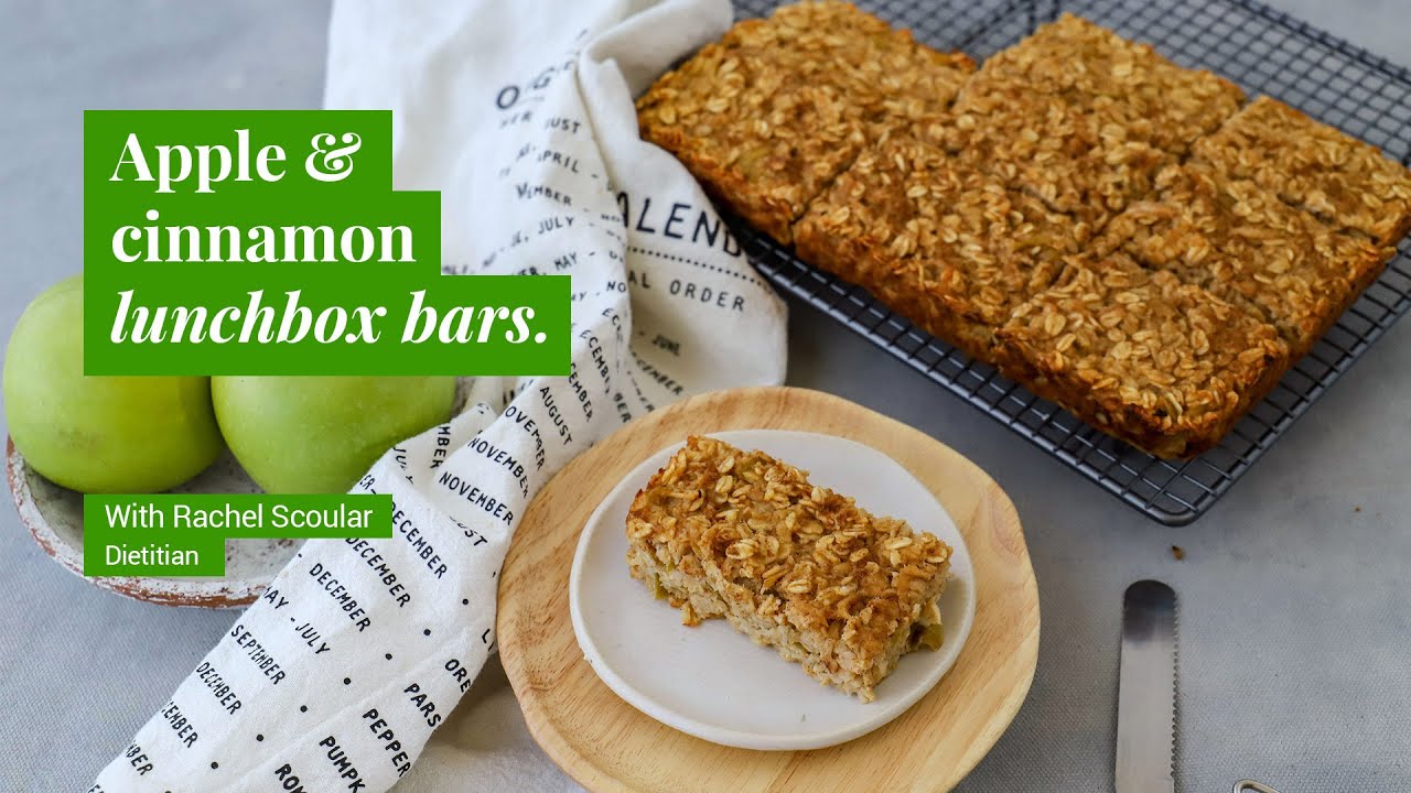 Apple & cinnamon lunchbox bars recipe YouTube