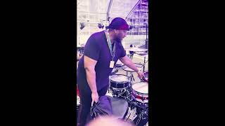 @EricMooreIIOfficial  #drumsetup on tour with @ErosRamazzotti