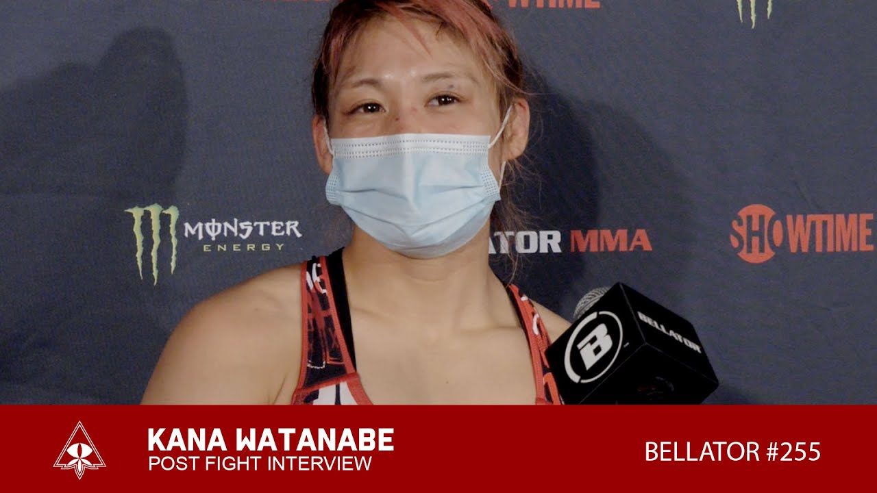 KANA WATANABE POST FIGHT INTERVIEW - BELLATOR 255