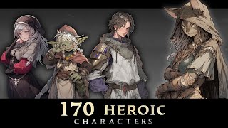 2D Game Assets - 170 Heroic Characters Pack Promo