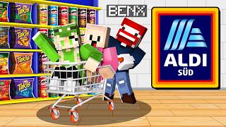 24H Im Aldi Supermarkt Arbeiten - Minecraft Beruf