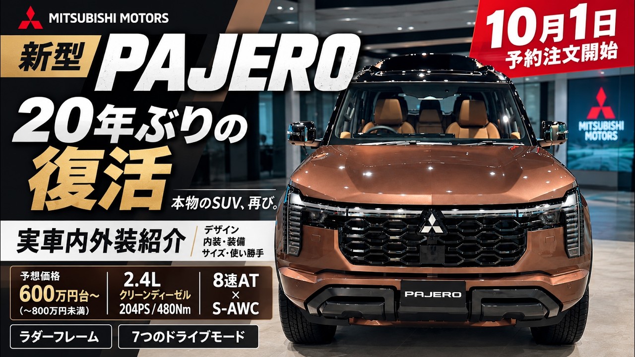 新型ランドクルーザーFJ】ついに発売！最安450万円の最小ランクルを
