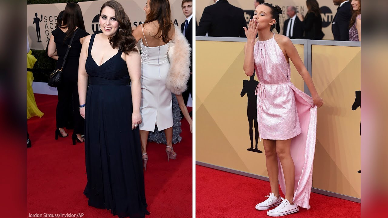 stranger things season 3 ending Prom dresses, Converses at SAG Awards? Oh yes they did!