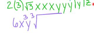 SIMPLIFYING RADICALS WITH VARIABLES