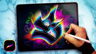 Famous How to Draw Blackletter Graffiti in PROCREATE [Letter E] Wealth