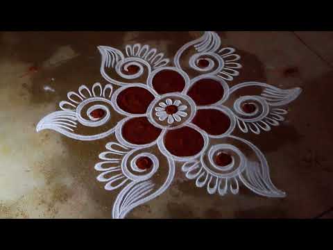Dhanurmasam special rangoli design 🌺 Sankranti muggulu 