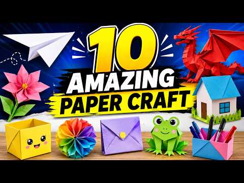 10 Amazing Paper Craft Ideas You Must Try! | Easy DIY Paper Crafts Compilation ✂️🎨