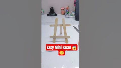 How to make Mini Easel😱|| diy mini Canvas stand #painting #art #shorts