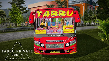 TABBU Kerala Private Bus Mod In Bus Simulator Indonesia - Bussid Bus Mod - Bussid Car Mod - Bussid