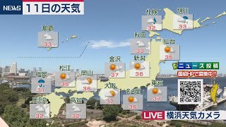 8月11日の天気