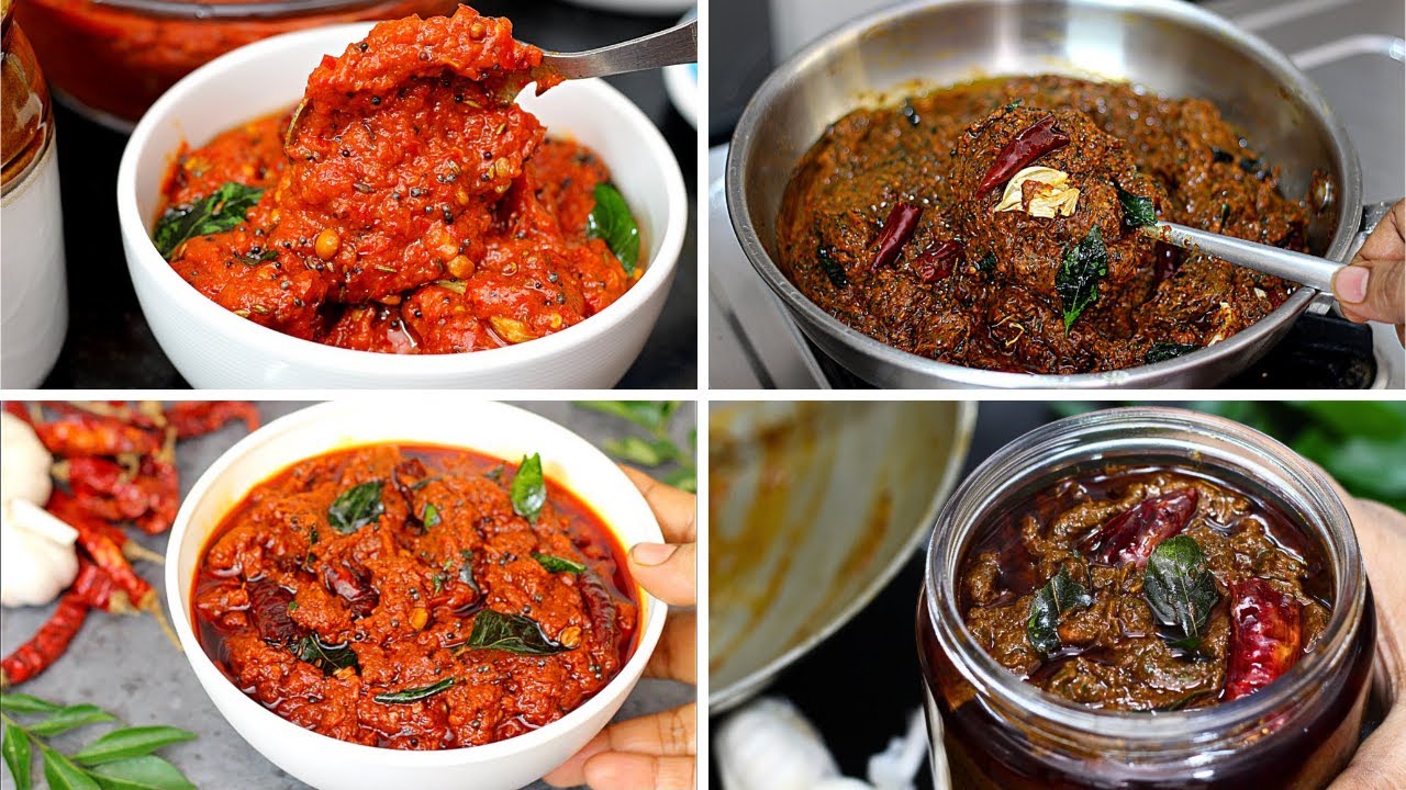 నాలుగు రకాల నిలువ పచ్చడులు పక్కా కొలతలతో 4 Types Of Niluva Pachadulu in Telugu