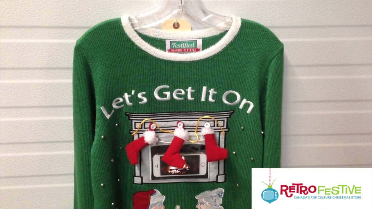 Lets Get It On Fireplace App Ugly Sweater Youtube