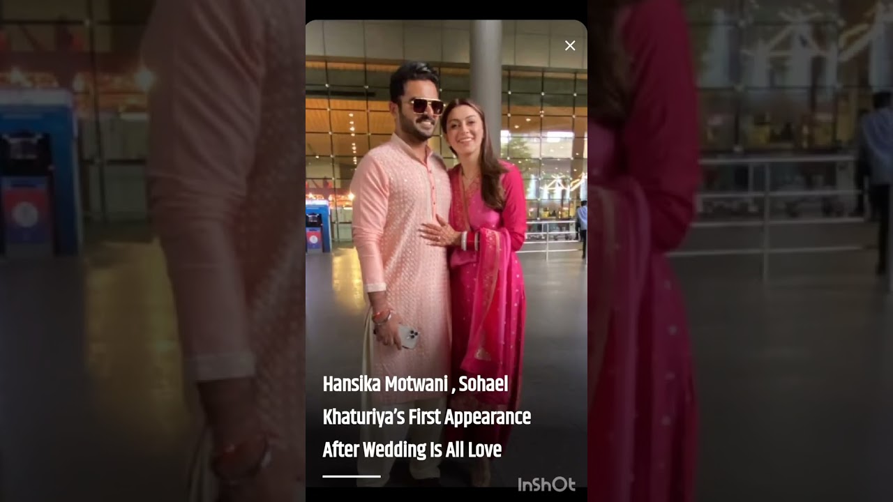 Hansika & Sohail 😘 couple first appearance after marriage @ airport bollywood actror actresses 2022