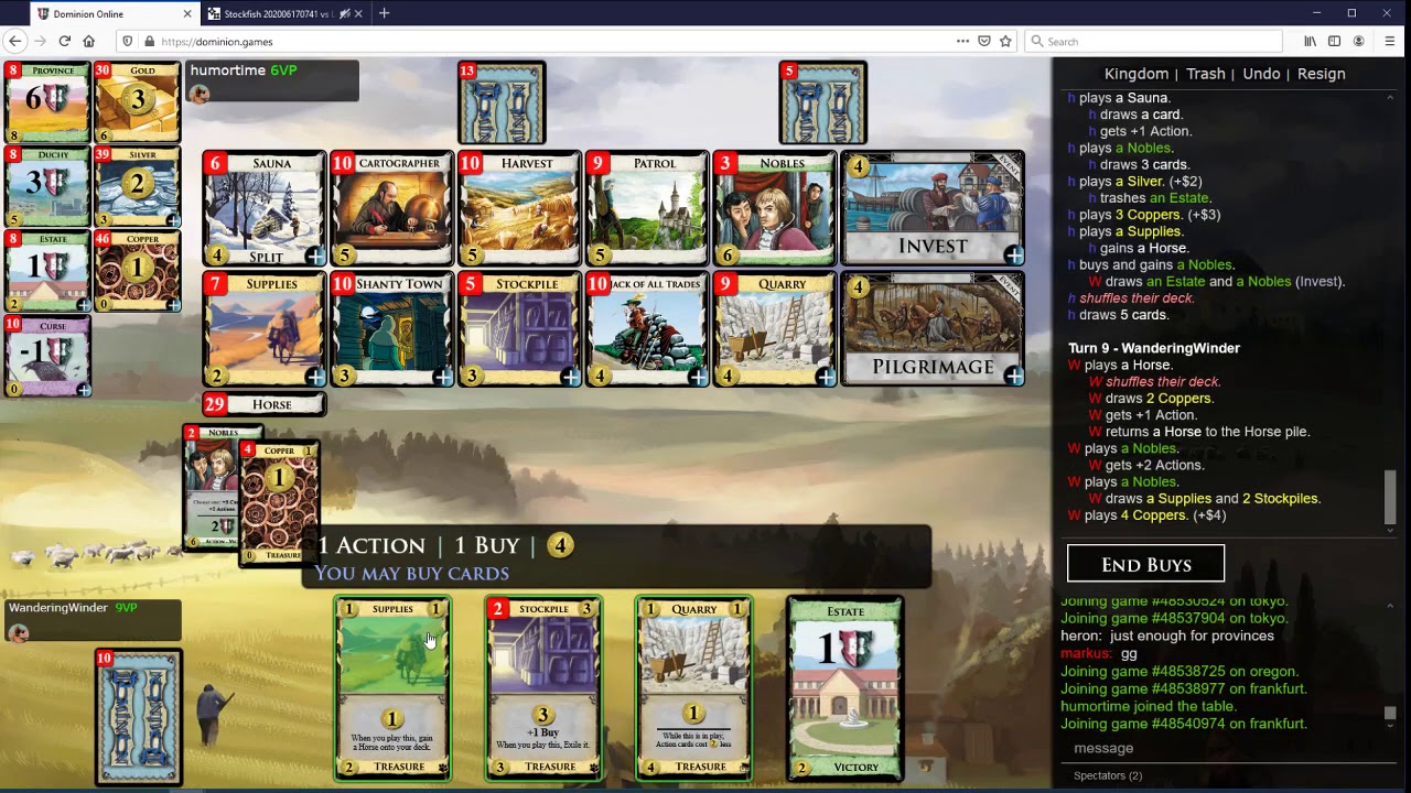 Stockpile Stands Above vs humortime