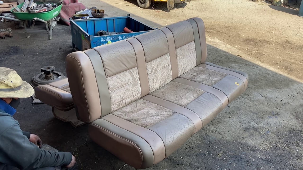 Asiento Chevrolet express van Chevy van sofa cama en venta prueba de funcionamiento.. YouTube