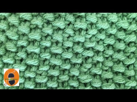 Kössünk! Minta 1 - A rizsminta (moss stitch)