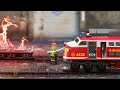 Lego Train FireFighter Fail - Lego city - Choo choo train kids videos