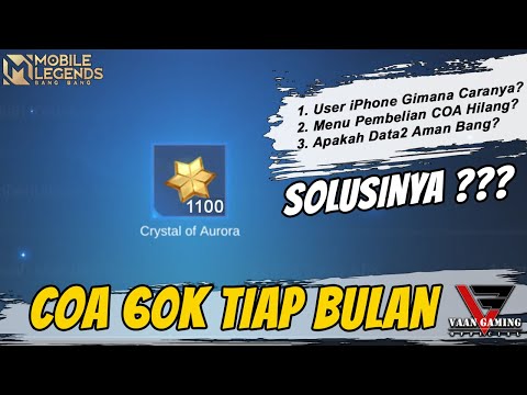 CARA SAYA BELI CRYSTAL OF AURORA DENGAN HARGA 60 RIBU SETIAP BULAN DI MOBILE LEGENDS