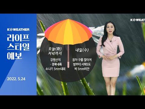 [날씨] 5월24일_내일(수) 때 이른 더위 계속…자외선·오존 주의