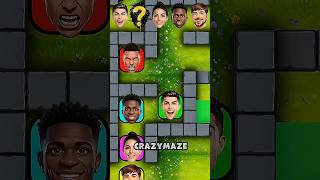 Cristiano Ronaldo And MrBeast In Crazy Maze Challenge! 🤯🔥#cr7 #crazymaze#gaming