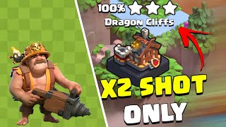 Easily 2 Shot Dragon Cliffs With New Miner Strat | Clash of Clans