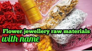 Flower jewellery material/ Flower jewellery raw materials/With name #payalcreatio @Payal_creations