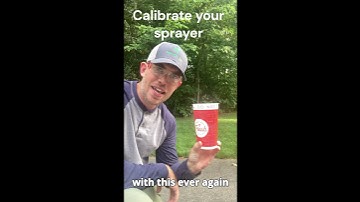 The easiest way to calibrate your backpack sprayer #lawntips #grass #lawnmaintenance