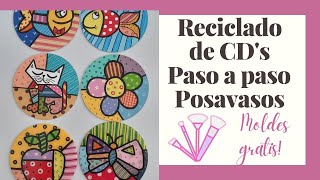 CD recycling step by step WITH MOLDS