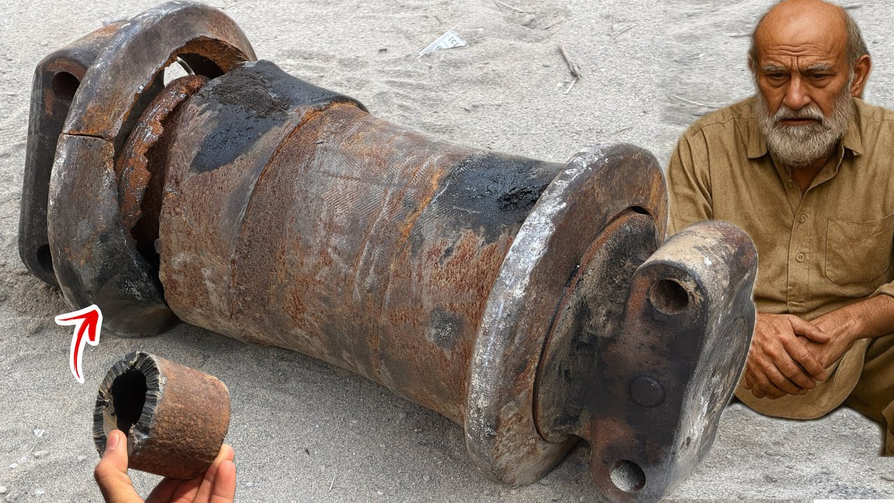 Shocking Condition! Severely Broken Caterpillar Track Roller Rebuild Incredible Mechanical Challenge