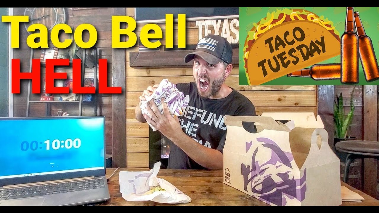 10 Minute Taco Bell Food Challenge Taco Tuesday YouTube