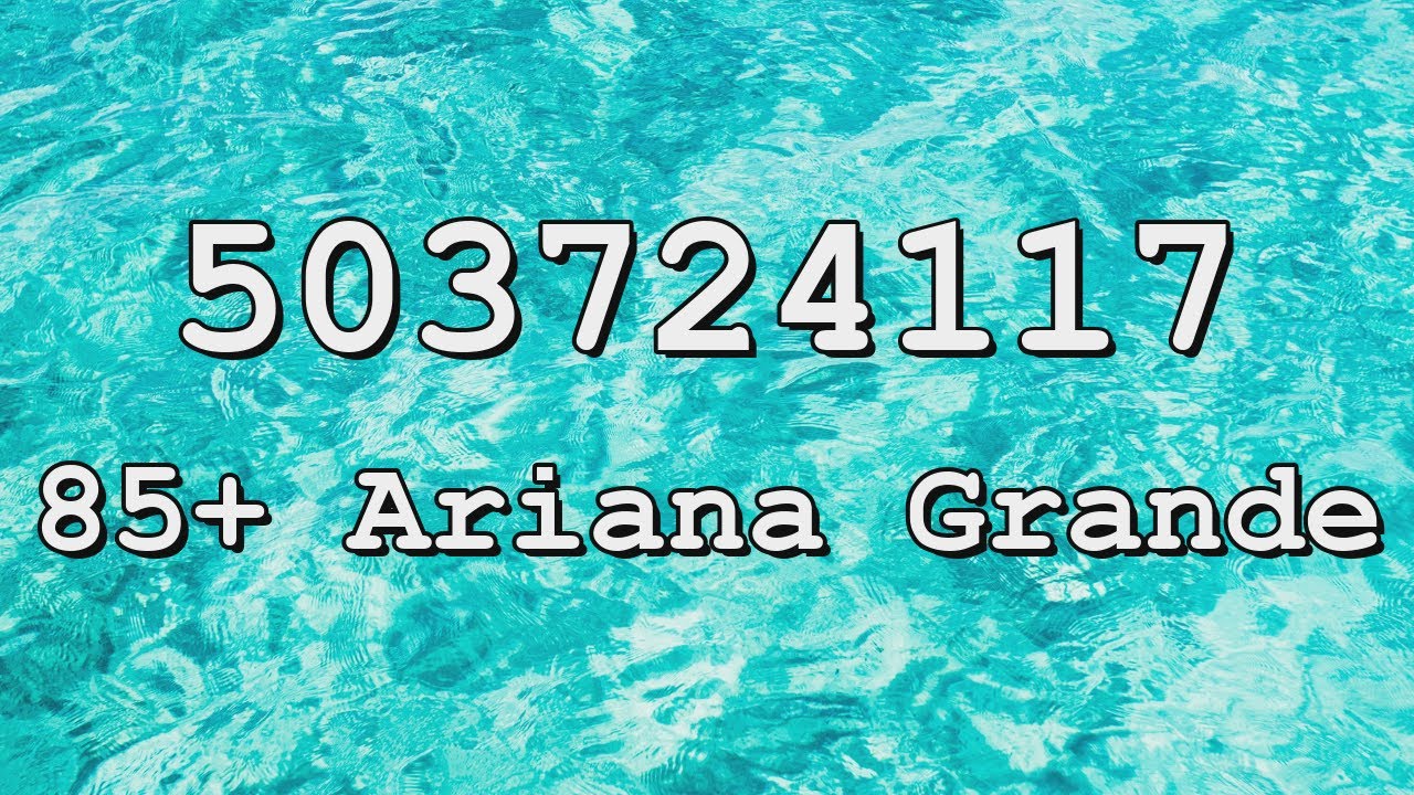 Ariana Grande Roblox Codes Updated Cute766 - 7 rings ariana grande roblox id