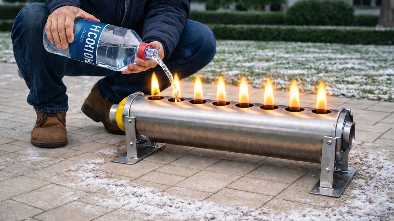 Никакого газа, никаких дров 😱!! Эта простая самодельная печь отапливает дом БЕСПЛАТНО всю зиму